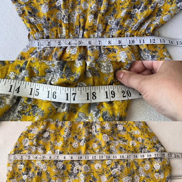 NWT ZARA Floral Print Chiffon Boho Midi Dress S - Picture 11 of 14